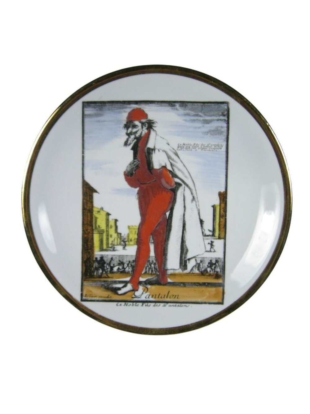 Teatro Italiano Pantalone Collectible Decor Plate Shetland China Italy Opera